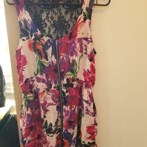 Material girl party floral lace dress